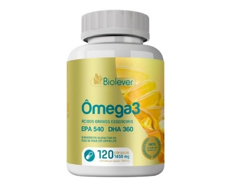 Omega 3 Ômega 3 da BIOLEVER é um tipo de gordura boa para o organismo que é encontrado principalmente em peixes de águas profundas do mar